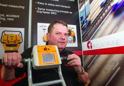 Intertraffic 2016 Daily News Day 2 Findlay Irvine GripTester skid 