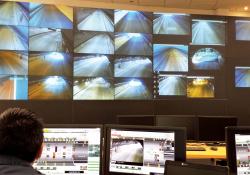 Control rooms monitoring tunnels