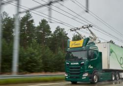 Scania electric road test - courtesy Scania