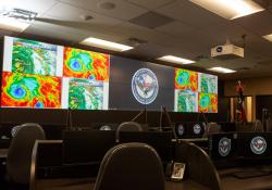 The emergency operations centre in Montgomery County uses Christie Terra to distribute content