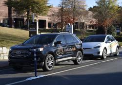 Peachtree Corners says the charger is equipped with an energy storage system for night time charging (Credit: Peachtree Corners)