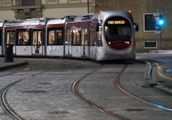 Hitachi says the trial involved the installation of battery packs on its Sirio tram (Credit – Hitachi Rail)