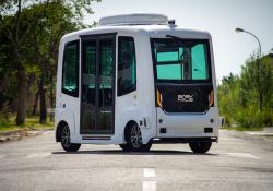 Kelride EasyMile shuttle Via Department of Traffic System Planning P3 weather-proof autonomous vehicles Germany