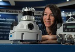 Nathalie Deguen with a Nano-Cam