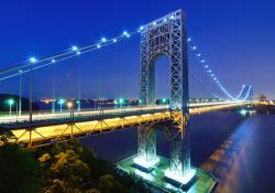 The George Washington Bridge spans the Hudson River between New York and New Jersey and ‘most likely never would have been built in the absence of toll funding and toll finance’ © Sean Pavone | Dreamstime.com