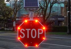 Carmanah Polara Vance Street stop sign crosswalk safety private equity (image credit: Carmanah Technologies)