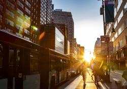 Bus lanes increased ridership environmental impact New York © Ryan Deberardinis | Dreamstime.com