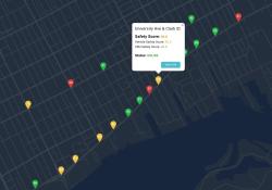 Road safety metrics dashboard automated monitoring real-time data