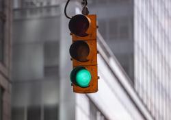 Traffic signals Richard Nixon California retiming smart mobility © Rawf88 | Dreamstime.com