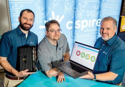 Jason Barbee, Brad Knopps and Jeremy Sanders of C Spire