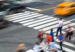 Intersection cybersecurity data hackers walking New York © Peter Adams | Dreamstime.com