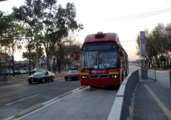 Mexico City's Metrobús on a dedicated lane 