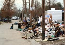 Flood damage in Louisiana