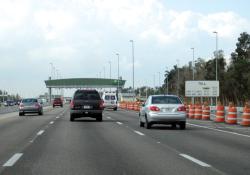 Southbound traffic FTE signature gantry 