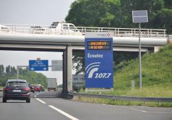 A combination of variable message signs  France