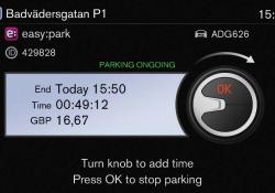 Volvo Cars EasyPark park and go solution.