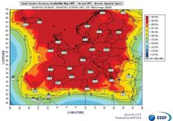 Galileo constellation inm Europe