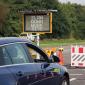 Work zone safety intruding vehicle cone sensor