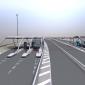 new toll plaza with the open road lanes